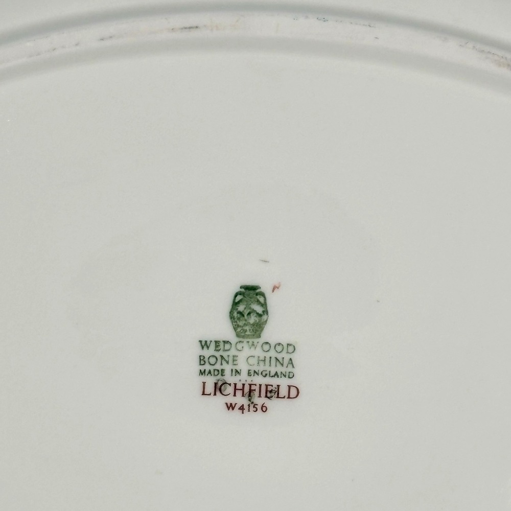 Vintage Wedgwood Lichfield 15 in Serving Platter English Bone China Floral - Picture 6 of 6